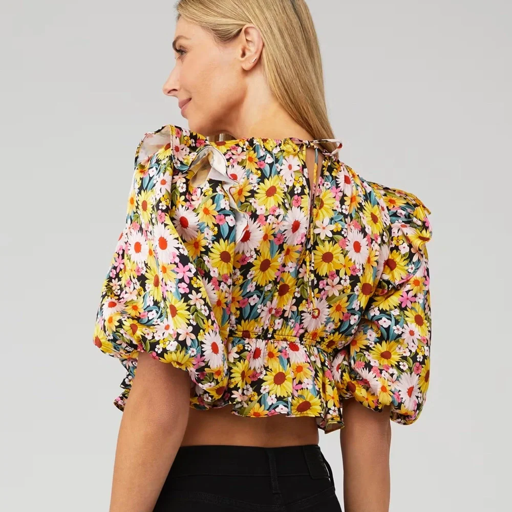 For Love & Lemons Glenn Crop Top - Picture 3 of 4